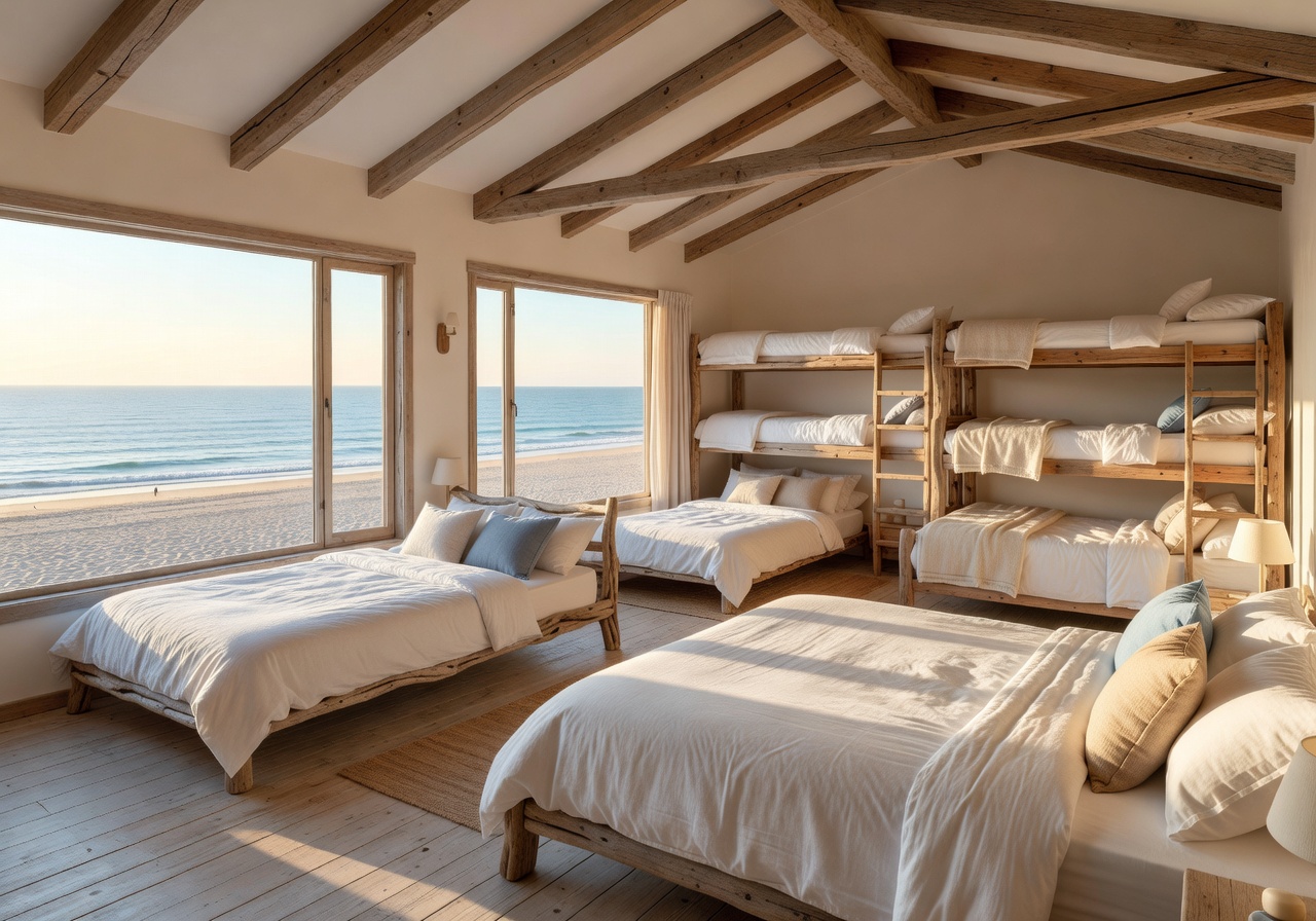 Family Beach Loft with multiple beds